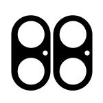Set 2 folii sticla camera foto Bizon Glass Snap Lens compatibila cu iPhone 17, Negru 4 - lerato.ro
