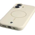 Carcasa Bizon Soft cu MagSafe compatibila cu iPhone 17, Bej 4 - lerato.ro