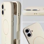 Carcasa Bizon Soft cu MagSafe compatibila cu iPhone 17, Bej 7 - lerato.ro