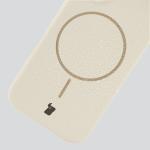 Carcasa Bizon Soft cu MagSafe compatibila cu iPhone 17, Bej 8 - lerato.ro