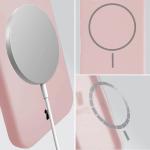 Carcasa Bizon Soft cu MagSafe compatibila cu iPhone 17, Roz 5 - lerato.ro