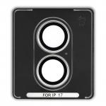 Folie sticla camera foto Bizon Glass Snap Lens compatibila cu iPhone 17, Alb 3 - lerato.ro