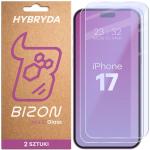Set 2 folii sticla securizata Bizon Glass Mule Duo compatibile cu iPhone 17, Transparent 4 - lerato.ro