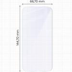 Set 2 folii sticla securizata Bizon Glass Mule Duo compatibile cu iPhone 17, Transparent 3 - lerato.ro