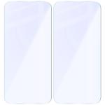 Set 2 folii sticla securizata Bizon Glass Mule Duo compatibile cu iPhone 17, Transparent 5 - lerato.ro