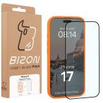 Kit protectie 2 in 1 BizonMobile, Carcasa Bizon MatteO si Folie sticla securizata Bizon Glass Edge, compatibil cu iPhone 17, Portocaliu 10 - lerato.ro