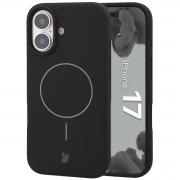Carcasa Bizon Soft cu MagSafe compatibila cu iPhone 17, Negru