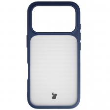 Carcasa Bizon Angelo compatibila cu iPhone 17 Pro, Transparent / Albastru