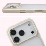 Carcasa Bizon Angelo compatibila cu iPhone 17 Pro, Transparent / Bej 4 - lerato.ro