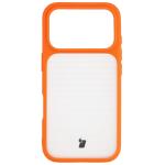 Carcasa Bizon Angelo compatibila cu iPhone 17 Pro, Transparent / Portocaliu 2 - lerato.ro