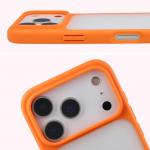 Carcasa Bizon Angelo compatibila cu iPhone 17 Pro, Transparent / Portocaliu 4 - lerato.ro