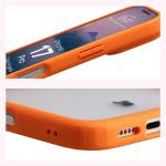 Carcasa Bizon Angelo compatibila cu iPhone 17 Pro, Transparent / Portocaliu 5 - lerato.ro