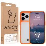 Carcasa Bizon Angelo compatibila cu iPhone 17 Pro, Transparent / Portocaliu 7 - lerato.ro
