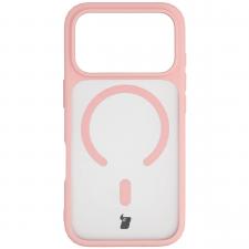 Huse si carcase iPhone 17 Pro, Carcasa Bizon MatteO cu MagSafe compatibila cu iPhone 17 Pro, Roz, lerato.ro