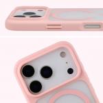 Carcasa Bizon MatteO cu MagSafe compatibila cu iPhone 17 Pro, Roz 5 - lerato.ro