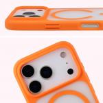 Carcasa Bizon MatteO cu MagSafe compatibila cu iPhone 17 Pro, Portocaliu 5 - lerato.ro