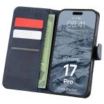 Husa flip cover Bizon Pocket compatibila cu iPhone 17 Pro, Navy Blue 3 - lerato.ro
