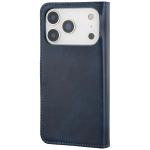 Husa flip cover Bizon Pocket compatibila cu iPhone 17 Pro, Navy Blue 5 - lerato.ro