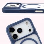 Carcasa Bizon MatteO cu MagSafe compatibila cu iPhone 17 Pro, Navy Blue 5 - lerato.ro