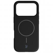 Huse si carcase iPhone 17 Pro, Carcasa Bizon Soft cu MagSafe compatibila cu iPhone 17 Pro, Negru, lerato.ro