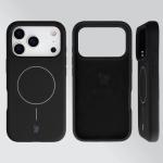 Carcasa Bizon Soft cu MagSafe compatibila cu iPhone 17 Pro, Negru 6 - lerato.ro
