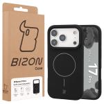 Carcasa Bizon Soft cu MagSafe compatibila cu iPhone 17 Pro, Negru 9 - lerato.ro
