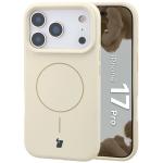 Carcasa Bizon Soft cu MagSafe compatibila cu iPhone 17 Pro, Bej 3 - lerato.ro