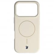 Carcasa Bizon Soft cu MagSafe compatibila cu iPhone 17 Pro, Bej