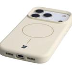 Carcasa Bizon Soft cu MagSafe compatibila cu iPhone 17 Pro, Bej 4 - lerato.ro