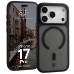 Carcasa Bizon MatteO cu MagSafe compatibila cu iPhone 17 Pro, Negru 3 - lerato.ro