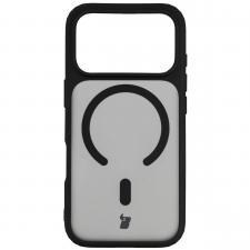 Huse si carcase iPhone 17 Pro, Carcasa Bizon MatteO cu MagSafe compatibila cu iPhone 17 Pro, Negru, lerato.ro