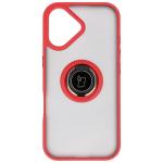 Carcasa Bizon Hybrid Ring compatibila cu iPhone 17, Rosu 2 - lerato.ro