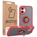Carcasa Bizon Hybrid Ring compatibila cu iPhone 17, Rosu 8 - lerato.ro