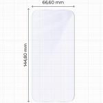 Set 2 folii sticla securizata Bizon Glass Mule compatibila cu iPhone 17 Pro, Transparent 3 - lerato.ro