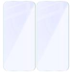 Set 2 folii sticla securizata Bizon Glass Mule compatibila cu iPhone 17 Pro, Transparent 5 - lerato.ro