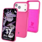 Carcasa Bizon Soft compatibila cu iPhone 17 Pro Max, Fucsia 3 - lerato.ro
