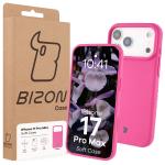 Carcasa Bizon Soft compatibila cu iPhone 17 Pro Max, Fucsia 8 - lerato.ro