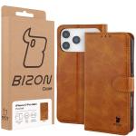 Husa flip cover Bizon Pocket compatibila cu iPhone 17 Pro Max, Maro 7 - lerato.ro