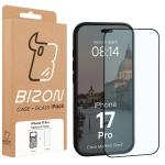 Kit protectie 2 in 1 BizonMobile, Carcasa Bizon MatteO si Folie sticla securizata Bizon Glass Edge, compatibil cu iPhone 17 Pro, Negru 10 - lerato.ro