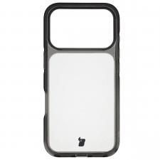 Huse si carcase iPhone 17 Pro, Carcasa Bizon Halo cu MagSafe compatibila cu iPhone 17 Pro, Transparent / Negru, lerato.ro