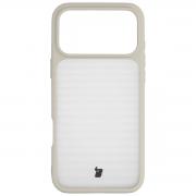 Carcasa Bizon Angelo compatibila cu iPhone 17 Pro Max, Transparent / Bej