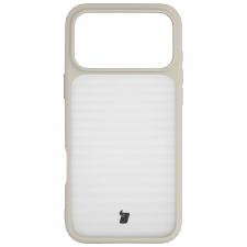 Carcasa Bizon Angelo compatibila cu iPhone 17 Pro Max, Transparent / Bej