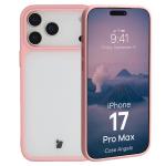 Carcasa Bizon Angelo compatibila cu iPhone 17 Pro Max, Transparent / Roz 3 - lerato.ro