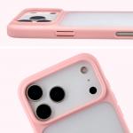 Carcasa Bizon Angelo compatibila cu iPhone 17 Pro Max, Transparent / Roz 4 - lerato.ro