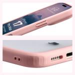 Carcasa Bizon Angelo compatibila cu iPhone 17 Pro Max, Transparent / Roz 5 - lerato.ro