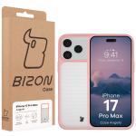 Carcasa Bizon Angelo compatibila cu iPhone 17 Pro Max, Transparent / Roz 7 - lerato.ro