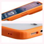 Carcasa Bizon Angelo compatibila cu iPhone 17 Pro Max, Transparent / Portocaliu 5 - lerato.ro