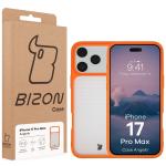 Carcasa Bizon Angelo compatibila cu iPhone 17 Pro Max, Transparent / Portocaliu 7 - lerato.ro