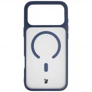 Carcasa Bizon MatteO cu MagSafe compatibila cu iPhone 17 Pro Max, Albastru