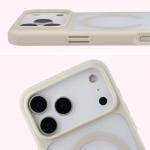 Carcasa Bizon MatteO cu MagSafe compatibila cu iPhone 17 Pro Max, Bej 5 - lerato.ro